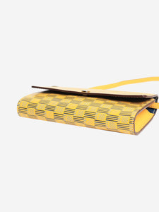 Moreau Paris Yellow printed crossbody wallet