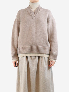 Brown chunky wool jumper - size S Knitwear Bottega Veneta 