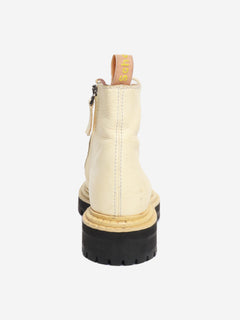 Cream lug sole combat boots - size EU 37 (UK 4) Boots Proenza Schouler 