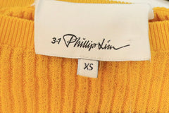 Yellow ribbed knit long-sleeved top - size XS Tops 3.1 Phillip Lim 