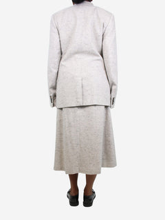 Light grey cashmere double-breasted blazer - size UK 12/14 Coats & Jackets Gabriela Hearst 
