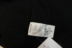 Black pleated high-waisted wool trousers - size UK 6 Trousers Auralee 