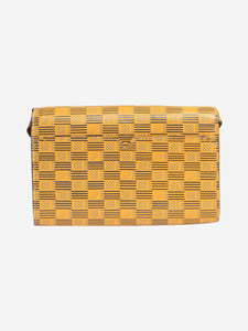 Moreau Paris Yellow printed crossbody wallet