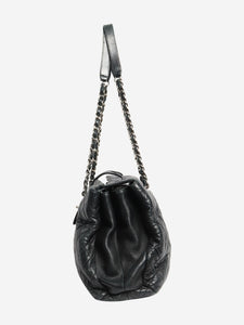 Chanel Black 2014 lambskin quilted flap bag