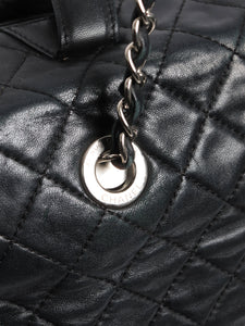 Chanel Black 2014 lambskin quilted flap bag