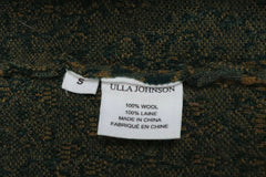 Green python jacquard Gemma puff sleeve jumper - size S Knitwear Ulla Johnson 