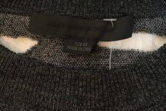 Grey jacquard sheer knit jumper - size XS Knitwear Alexander Wang 