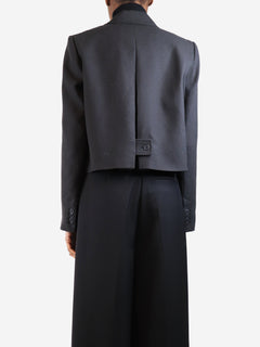 Dark smoke cropped wool blazer - size UK 6 Coats & Jackets Joseph 