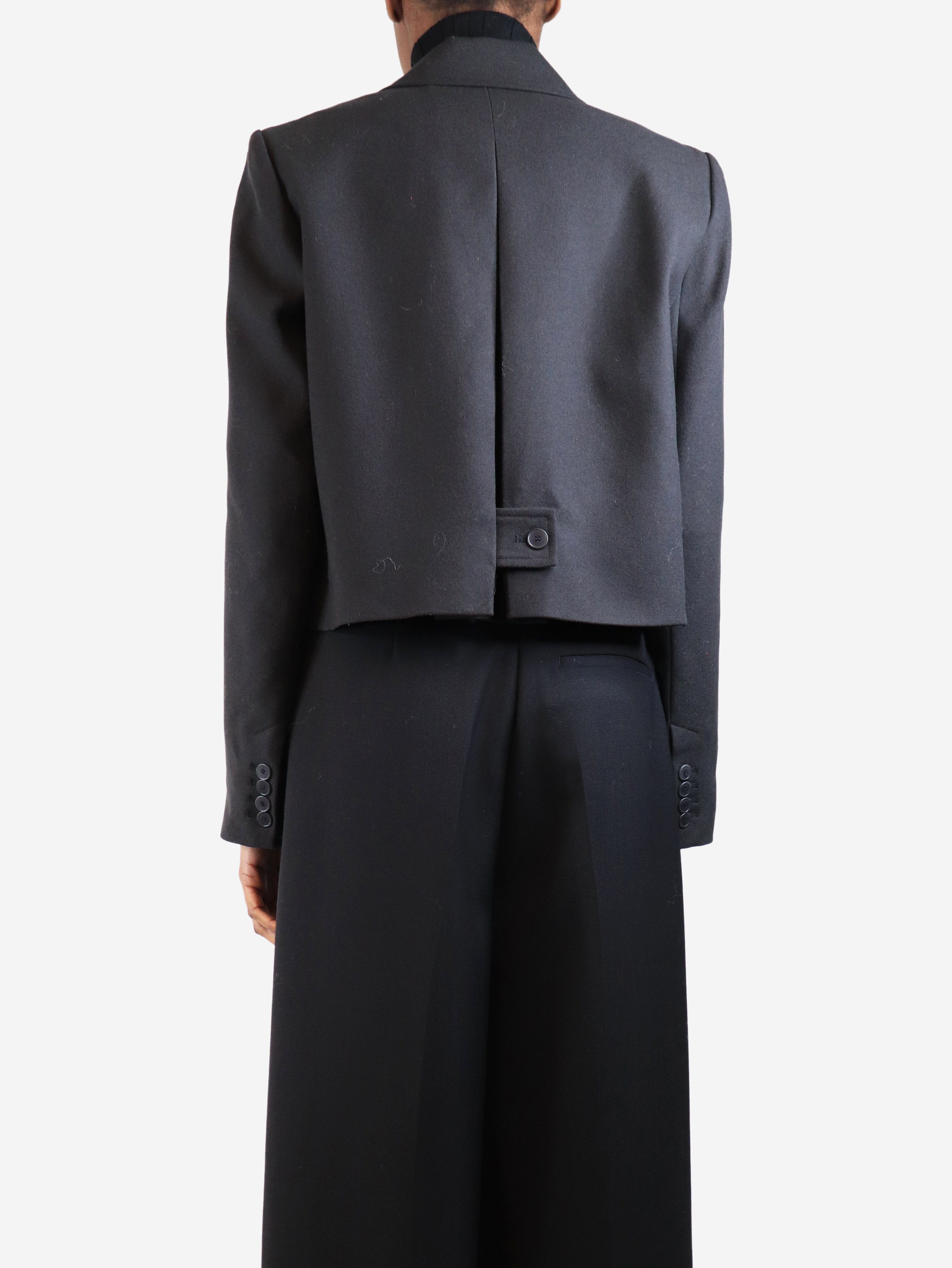 Dark smoke cropped wool blazer - size UK 6 Coats & Jackets Joseph 
