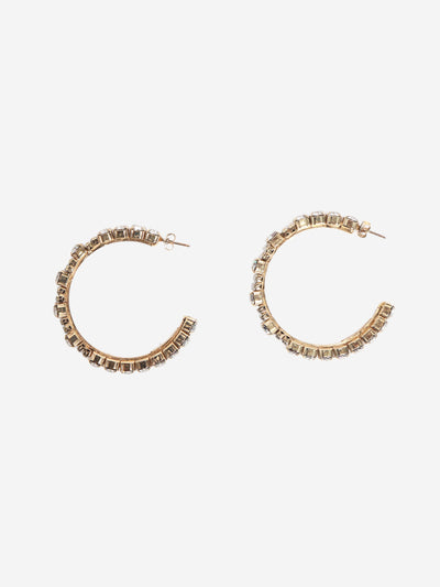 Gold embellished hoop earrings Earrings Rosantica 