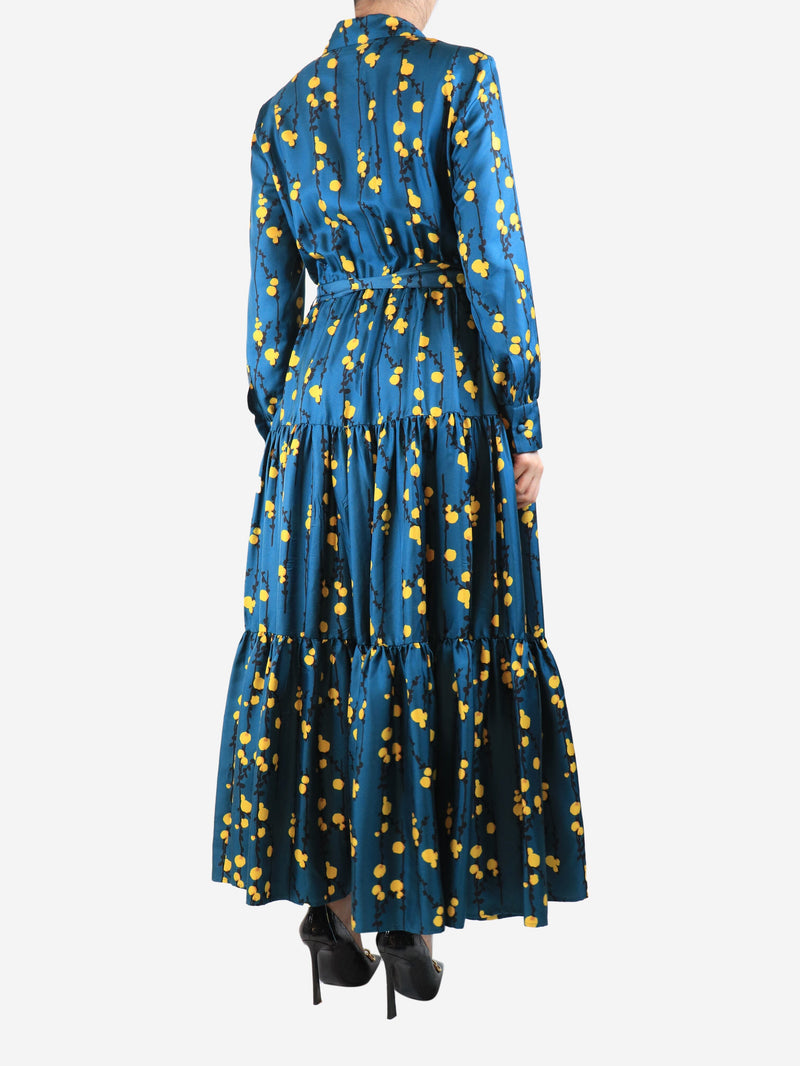 Teal floral maxi dress - size M Dresses La Double J 