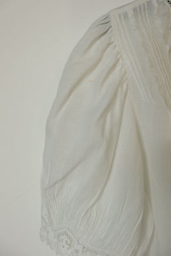White Brigitta lace-trim top - size XS Tops Doen 