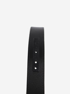 Roger Vivier Black satin bejewelled-buckle belt