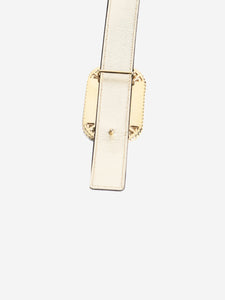 Roger Vivier Black satin bejewelled-buckle belt