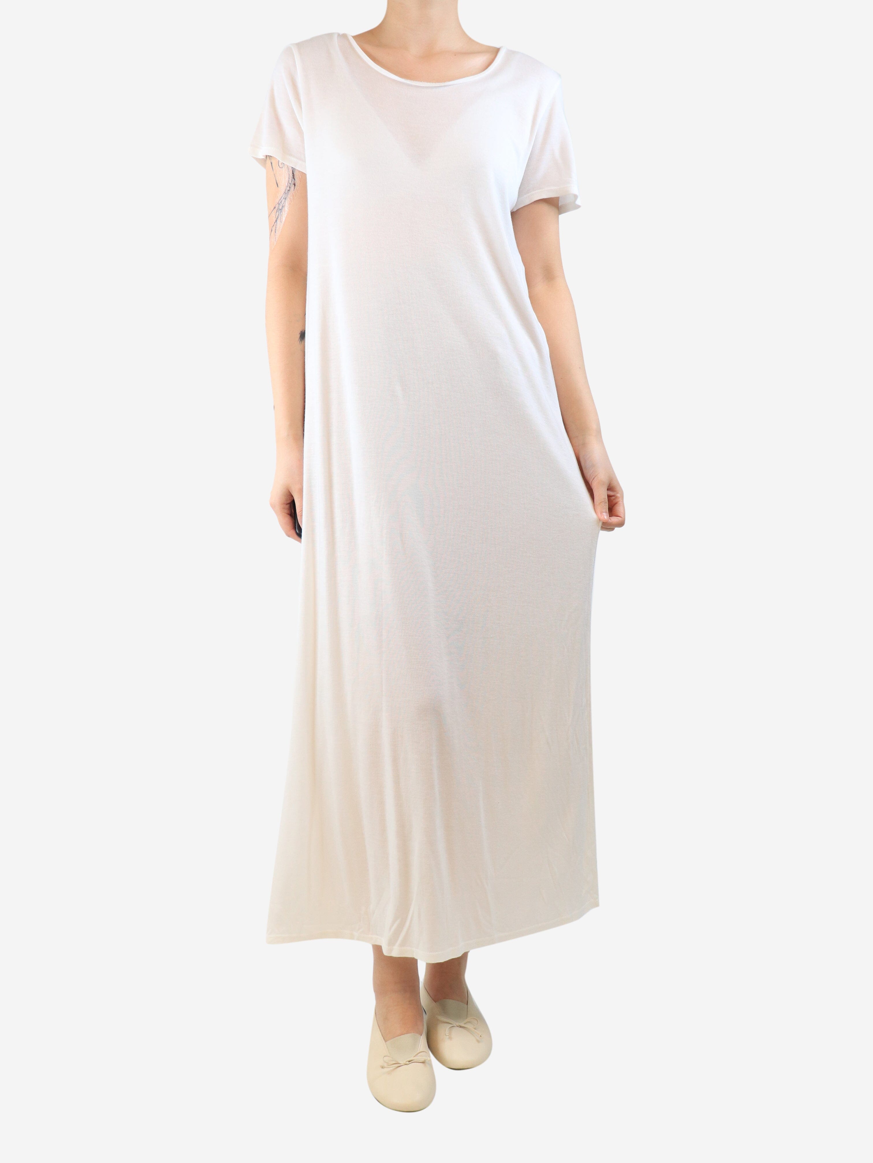White short-sleeved t-shirt dress - size M Dresses The Row 