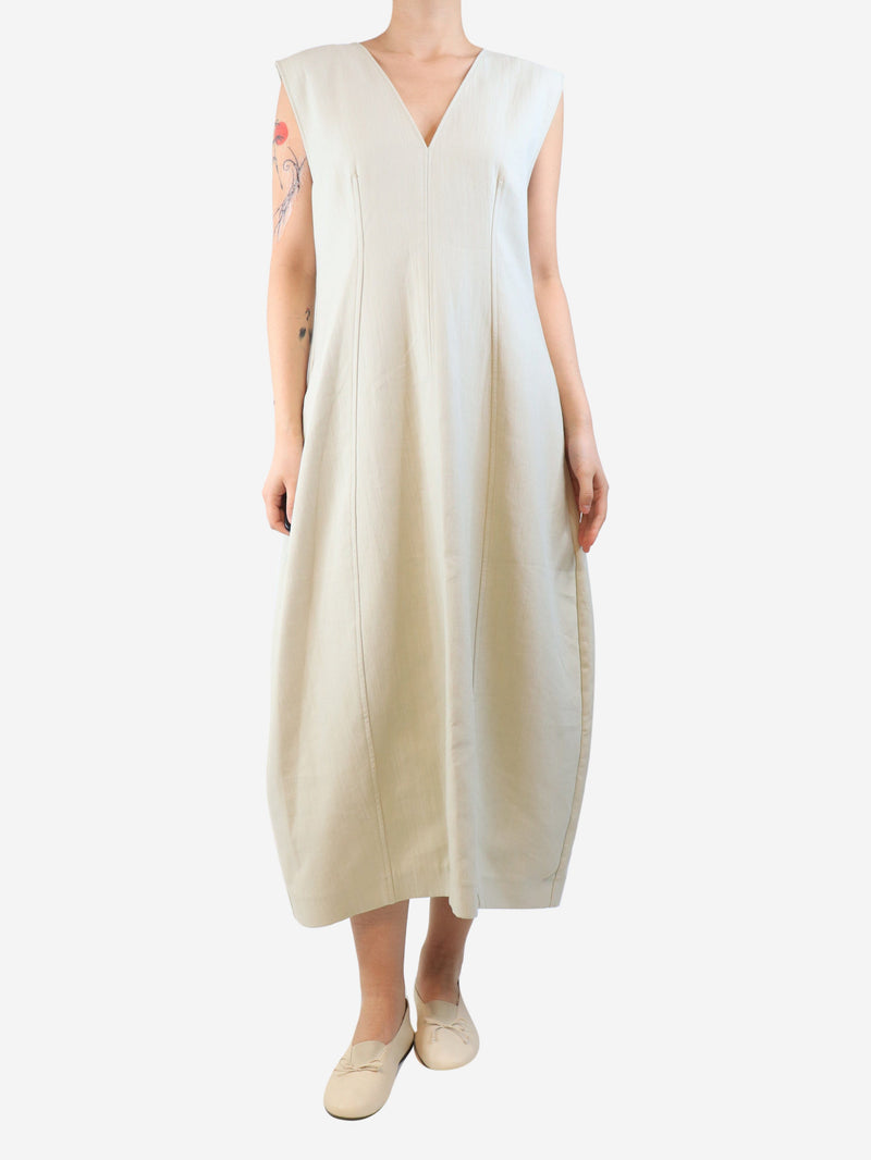 Dove Enna cotton-twill midi dress - size UK 12 Dresses Studio Nicholson 