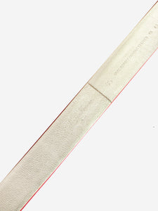 Roger Vivier Pink satin bejewelled-buckle belt