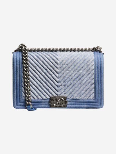 Blue 2014 medium diamond-quilted denim Boy bag Shoulder bags Chanel 