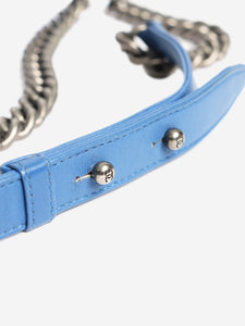 Chanel Blue 2014 medium diamond-quilted denim Boy bag