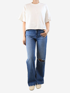 Leenah mid-wash denim jeans - W28 Denim Paige 