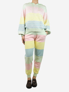 Olivia Rubin Multicolour pastel sequin knit hoodie and joggers set - size S