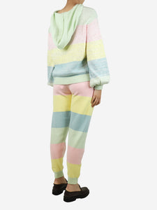 Olivia Rubin Multicolour pastel sequin knit hoodie and joggers set - size S