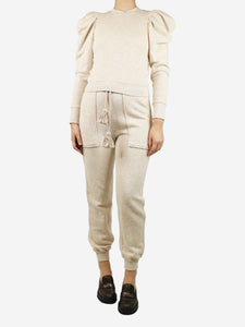 Ulla Johnson Neutral sweatshirt and joggers set - size S