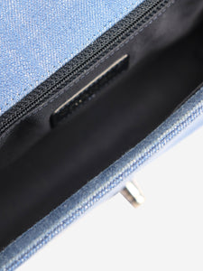Chanel Blue 2014 medium diamond-quilted denim Boy bag