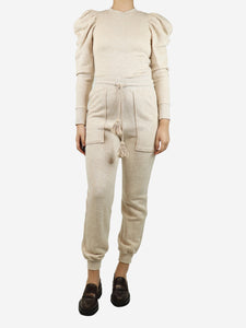 Ulla Johnson Neutral sweatshirt and joggers set - size S