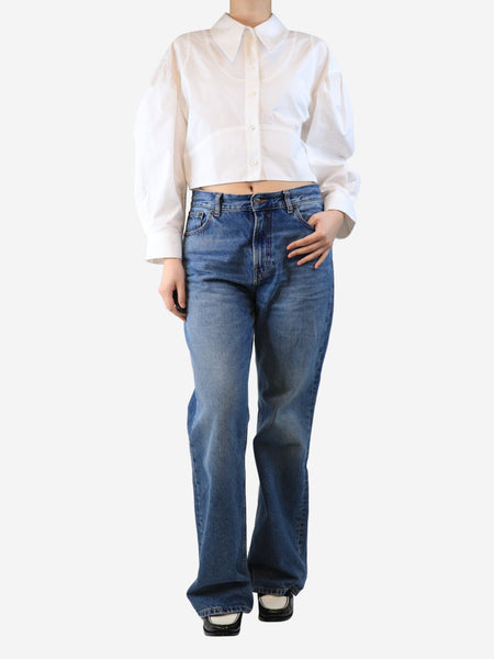 Blue relaxed-fit jeans - size UK 10 alternate image