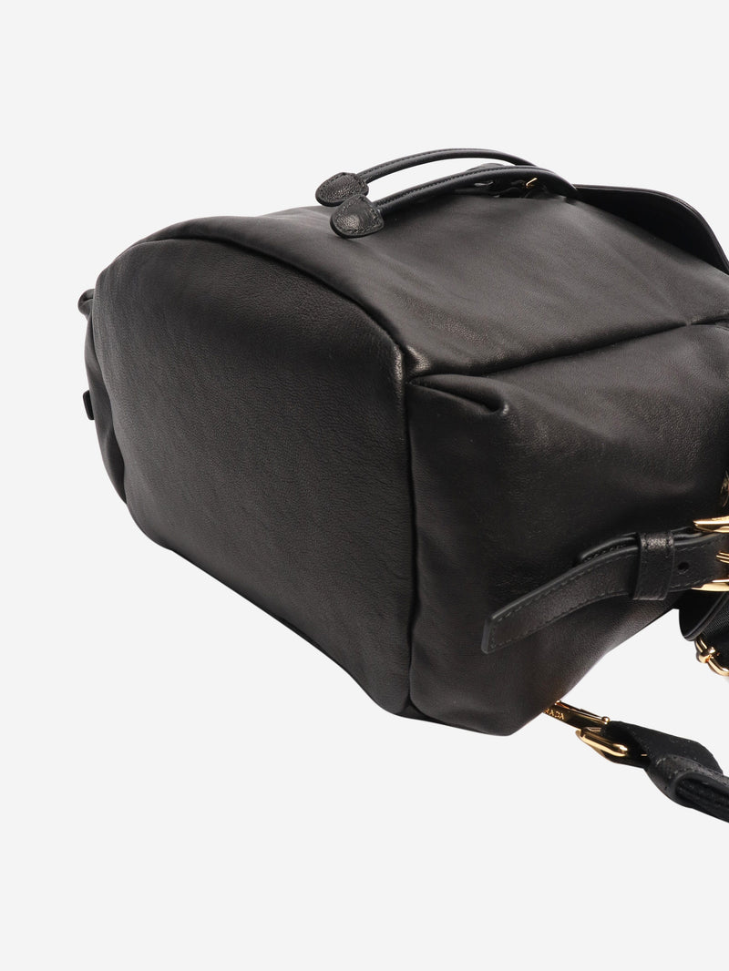 Black Explore nappa leather backpack Backpacks Prada 