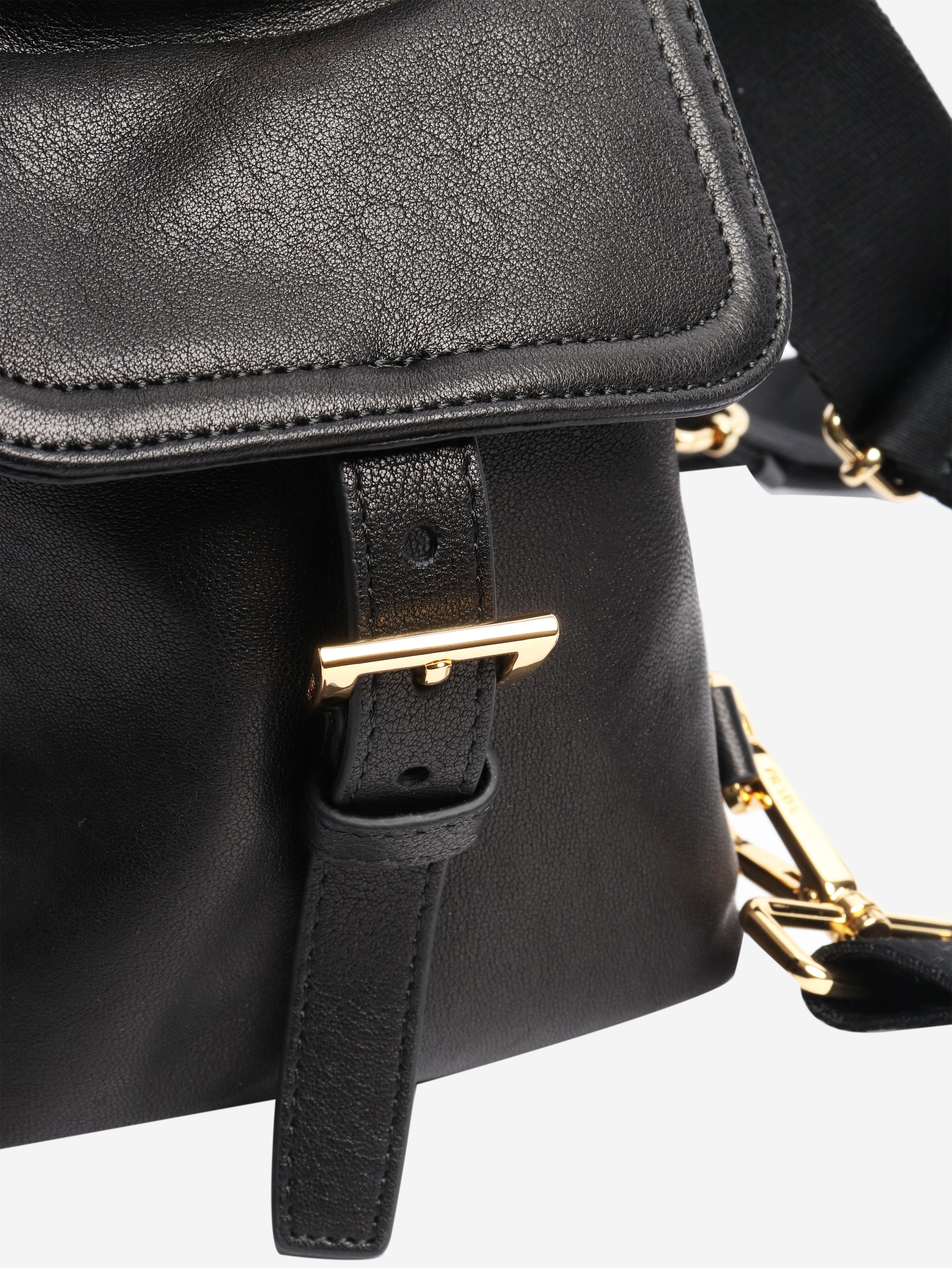 Black Explore nappa leather backpack Backpacks Prada 