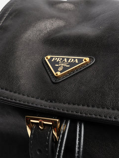 Black Explore nappa leather backpack Backpacks Prada 