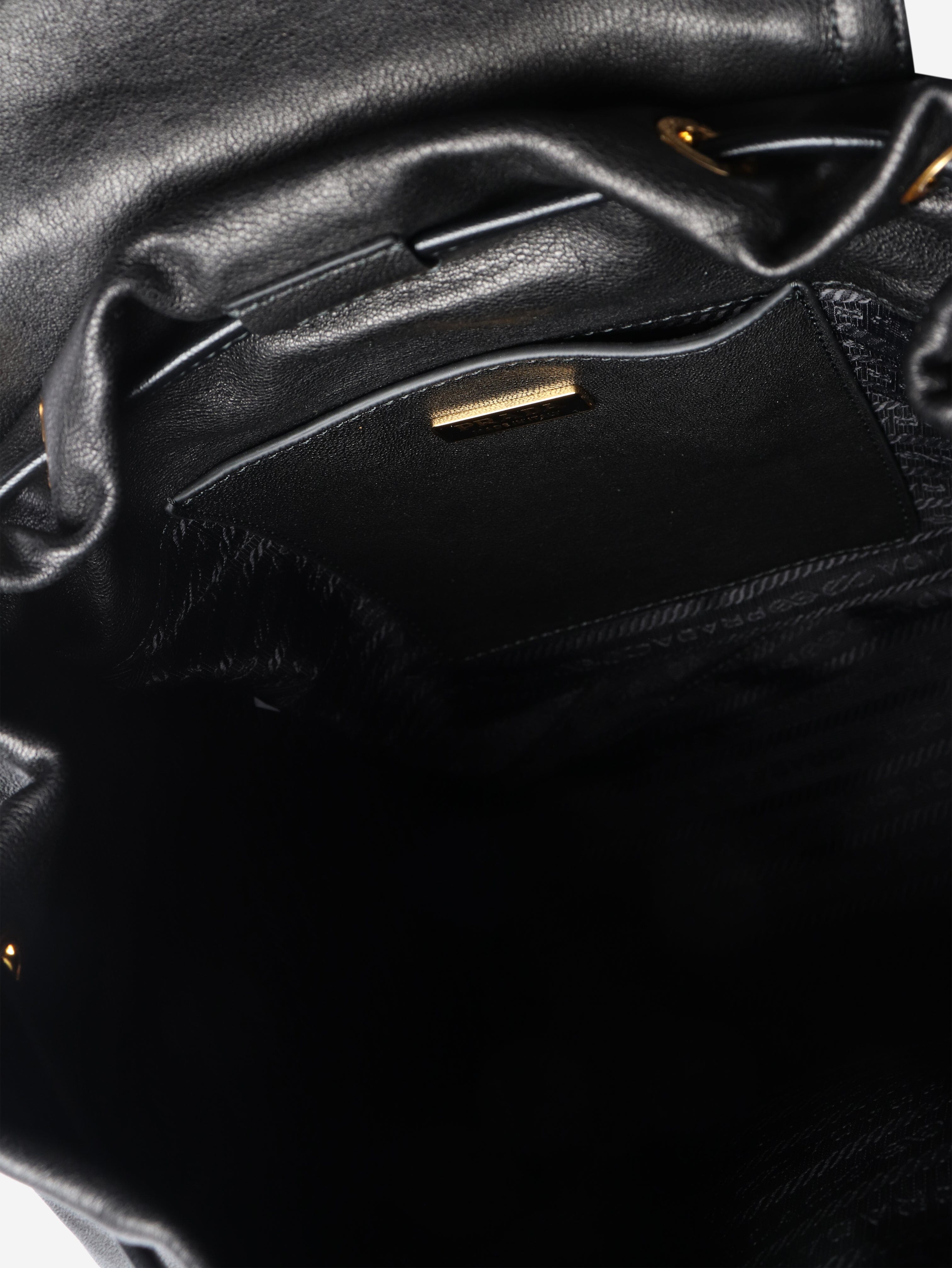 Black Explore nappa leather backpack Backpacks Prada 