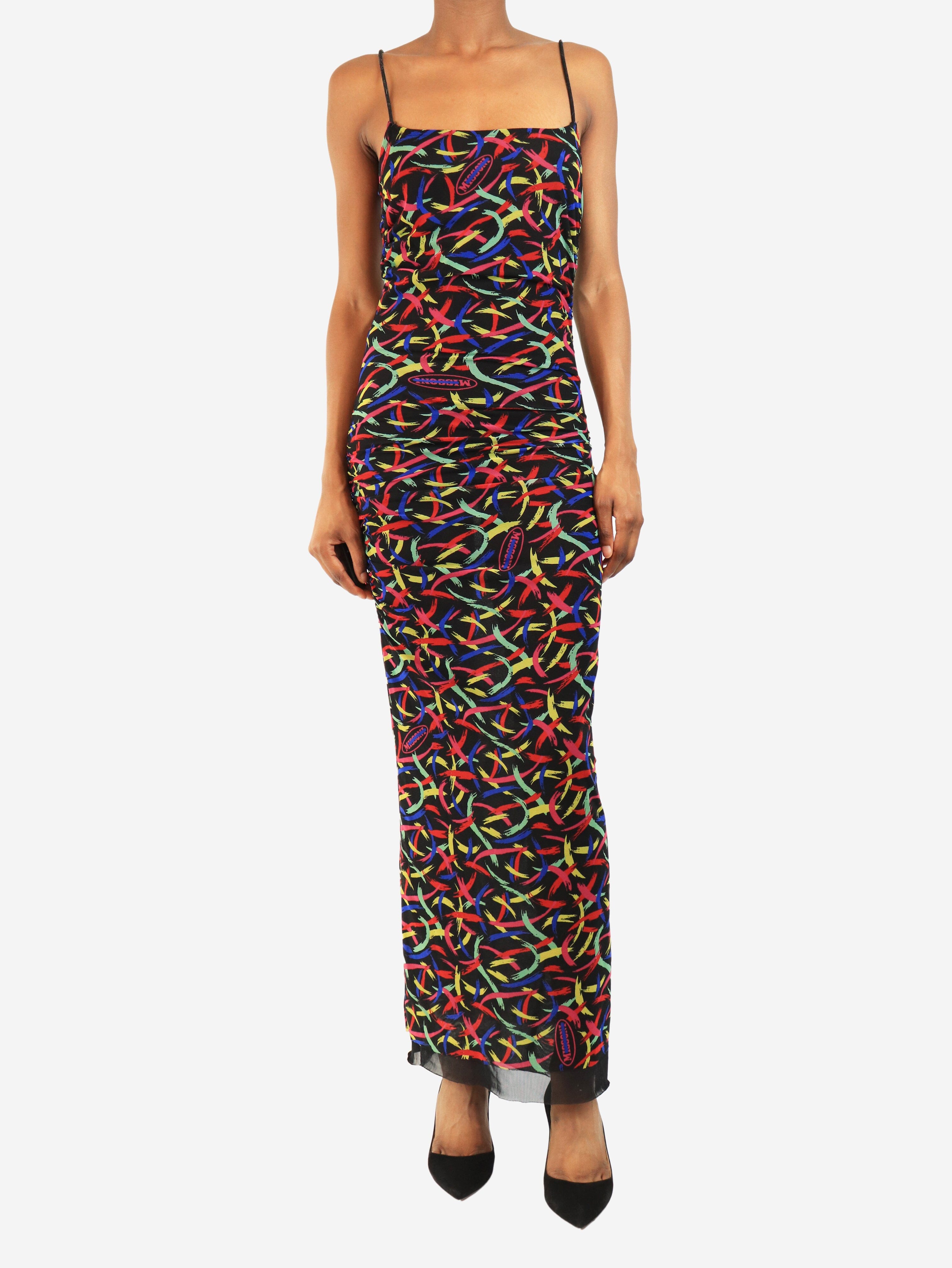 Black ruched midi dress - size UK 8 Dresses Missoni 