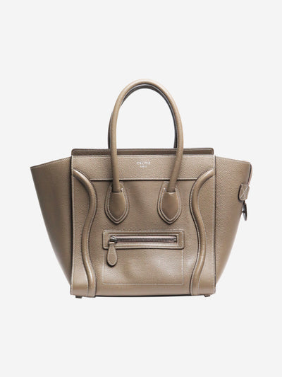 Taupe micro luggage tote Top Handle Bags Celine 