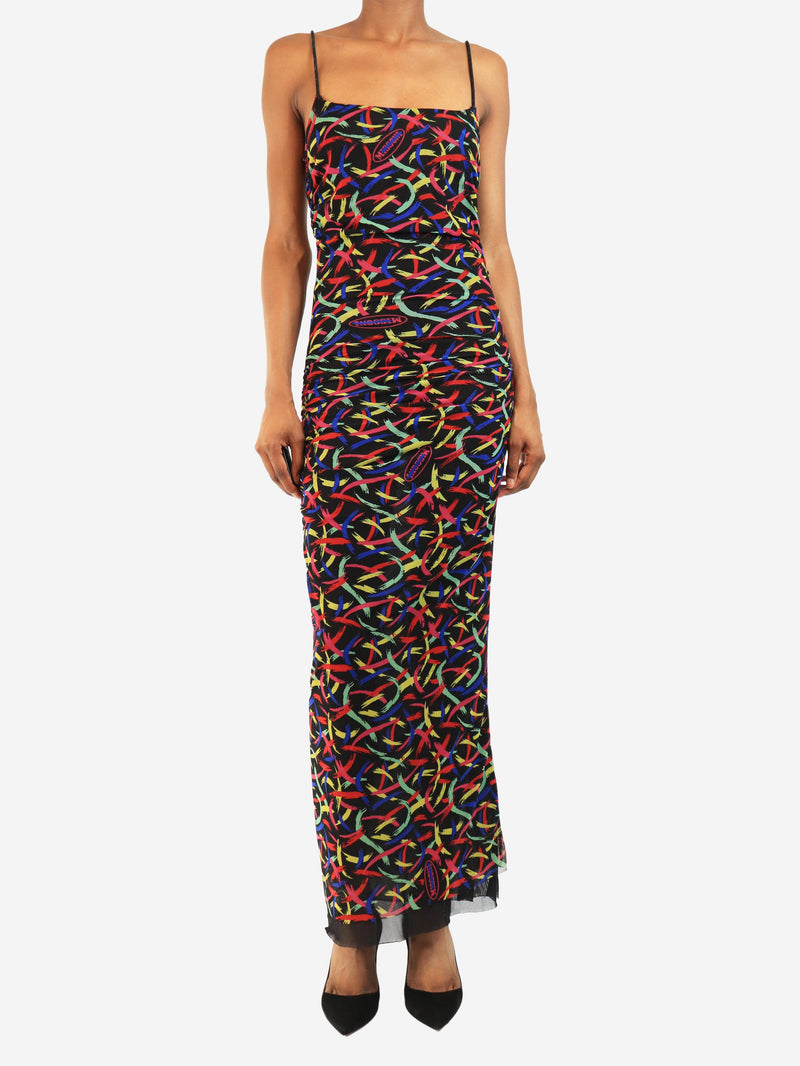 Black ruched midi dress - size UK 8 Dresses Missoni 