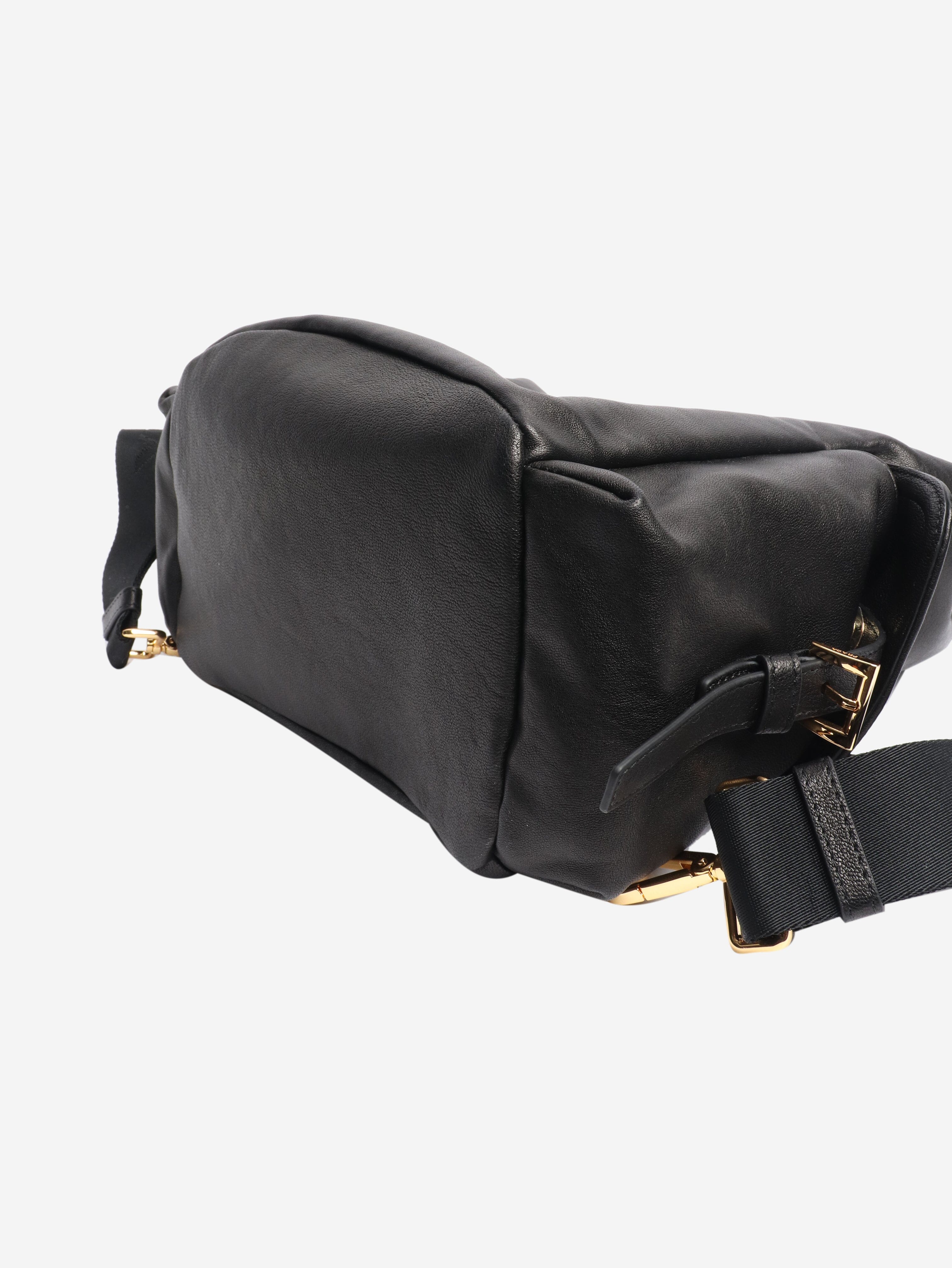 Black Explore nappa leather backpack Backpacks Prada 