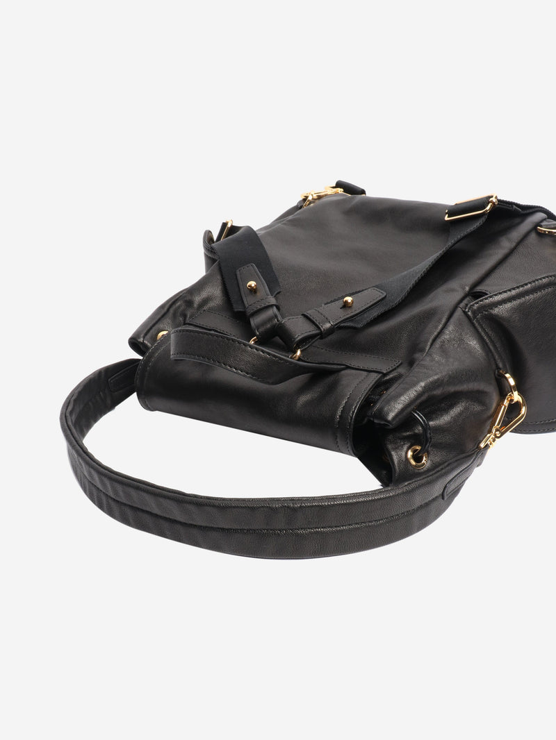 Black Explore nappa leather backpack Backpacks Prada 