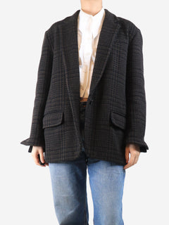 Brown houndstooth wool-blend jacket - size UK 12 Coats & Jackets Isabel Marant Etoile 