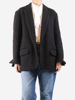 Brown houndstooth wool-blend jacket - size UK 12 Coats & Jackets Isabel Marant Etoile 