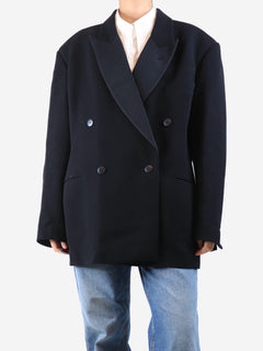 Black double-breasted wool jacket - size UK 10 Coats & Jackets Raey 