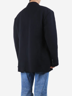 Black double-breasted wool jacket - size UK 10 Coats & Jackets Raey 
