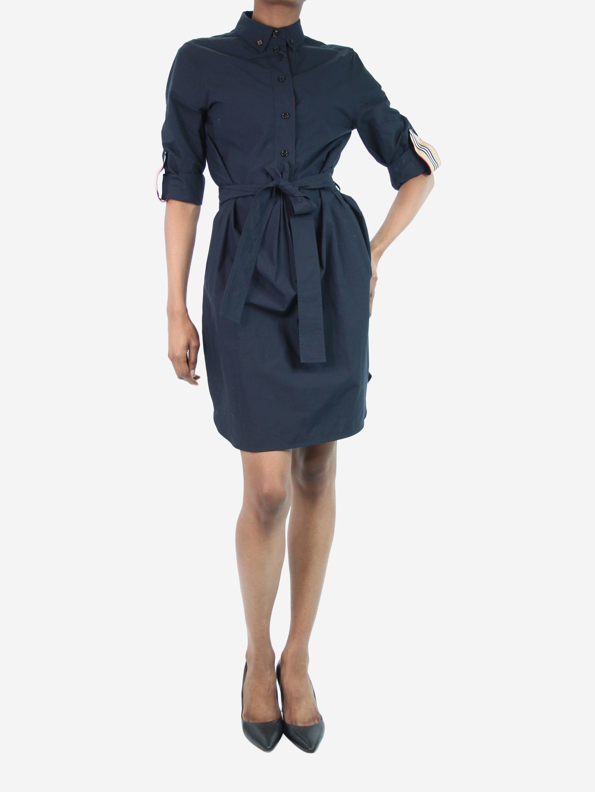 Burberry blue dress sale