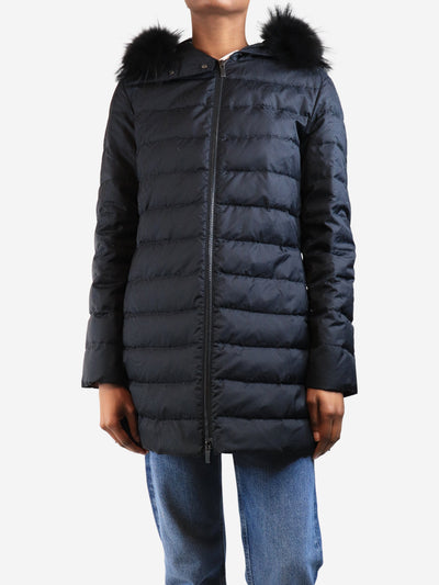 Black paisley puffer jacket - size UK 6 Coats & Jackets Etro 