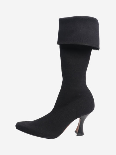Black knit boots - size EU 38 (UK 5) Boots Neous 