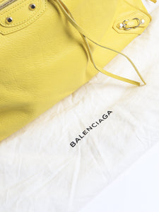 Balenciaga Yellow Paper tote bag