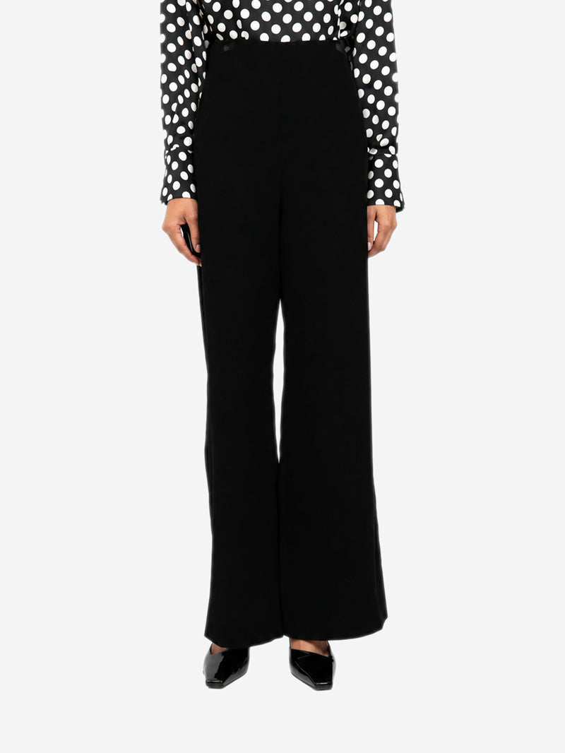 Black velour trousers - size UK 8 Trousers Nina Ricci 