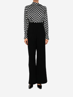 Black velour trousers - size UK 8 Trousers Nina Ricci 