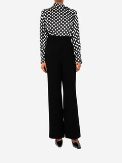 Black velour trousers - size UK 8 Trousers Nina Ricci 